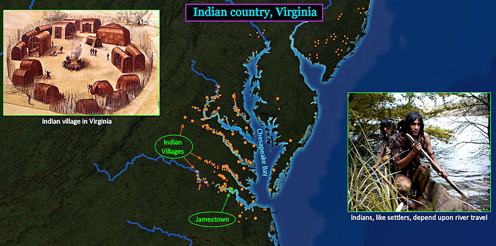 Indians at Jamestown, 1610